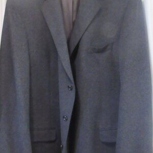 Tradizioni Size 54 L/Tall, Men's Gray Suit Jacket Wool and Cashmere Blend C444-4